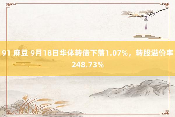 91 麻豆 9月18日华体转债下落1.07%，转股溢价率248.73%