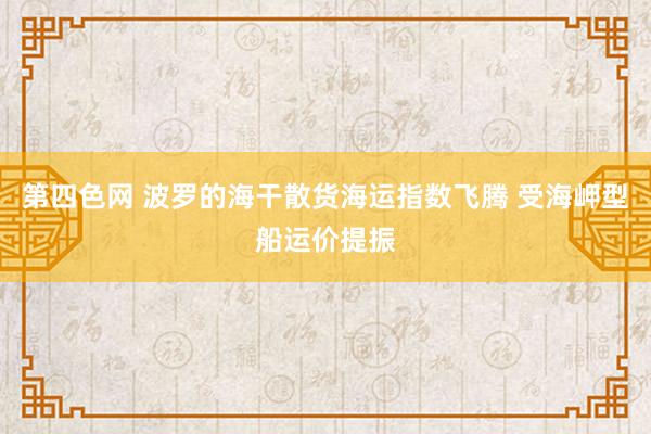 第四色网 波罗的海干散货海运指数飞腾 受海岬型船运价提振