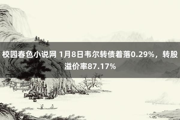 校园春色小说网 1月8日韦尔转债着落0.29%，转股溢价率87.17%