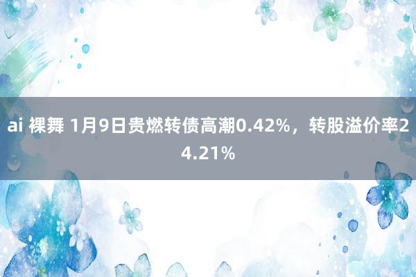 ai 裸舞 1月9日贵燃转债高潮0.42%，转股溢价率24.21%