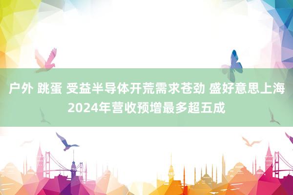 户外 跳蛋 受益半导体开荒需求苍劲 盛好意思上海2024年营收预增最多超五成